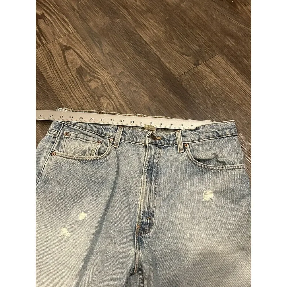 Vintage Levis Jeans Mens 38x30 Blue 505 Light Wash 90s 1999 Regular Straight Leg